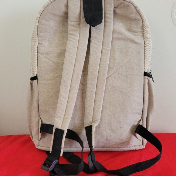 MOVING SALE FINAL PRICE NWOT Handmade Hemp & Cotton Patchwork Back… - Picture 5 of 7